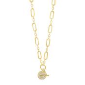 Absolute CZ Pendant Necklace, Gold image