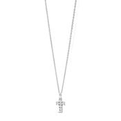 Absolute Kids CZ Cross Pendant Necklace, Silver