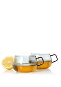 AdHoc Yuna Small Grey Glass Cups, Set of 2 image