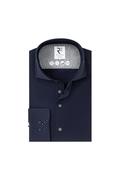R2 Amsterdam Modern Fit Herringbone Shirt, Navy image