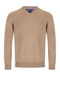 Andre Valencia V Neck Sweater, Beige image