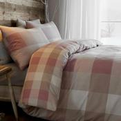 Appletree Ashford Check Cotton Duvet Cover Set, Natural image