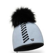Willi Aszmi Handmade Laced Pom Pom Hat, Powder Blue image