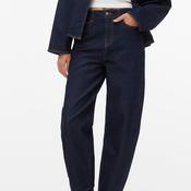 Vero Moda Aware Eveline Barrel Jeans, Dark Blue Denim image