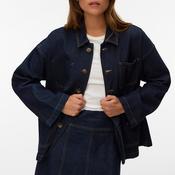 Vero Moda AWARE Lorina Oversized Denim Jacket, Dark Blue