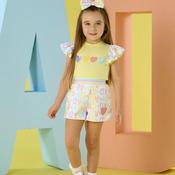 A Dee Siena Tee And Short Set, Yellow