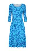 Alquema Smash Pocket Crinkle Print Midi Dress, Blue image