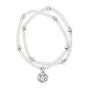Absolute CZ Drop Pearl Bracelets, Silver image