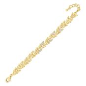 Absolute Leaf Link Bracelet, Gold image