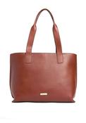 Barbour Alder Large Leather Tote Bag, Tan image