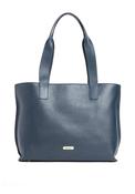 Barbour Alder Large Leather Tote Bag, Navy image