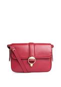 Barbour Rosa Leather Medium Crossbody Bag, Red image
