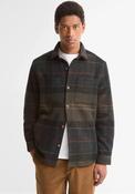 Barbour Men’s Woodlane Brushed Check Overshirt, Green Multi image