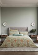 Bedeck Addison Duvet Cover Set, Gold &amp; Teal Green image