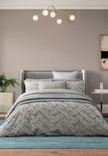 Bedeck Danza Geometric Design Duvet Cover Set, Neutral image