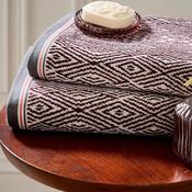 Bedeck Katara Cotton Towel, Wine Multi image