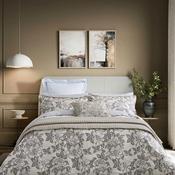 Bedeck Maria Floral Reversible Duvet Cover Set, Warm Grey