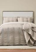 Bedeck Woven Waffle Duvet Cover Set, Beige image