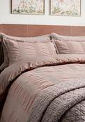 Bedeck Woven Waffle Duvet Cover Set, Pink image