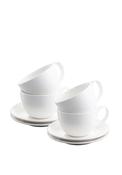 Belleek Living Erne Cappuccino Cup &amp; Saucer Set, Set of 4 image