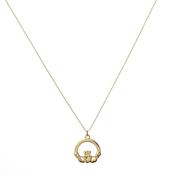 Betty &amp; Biddy Claddagh Necklace, Gold image