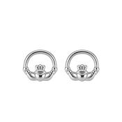 Betty and Biddy Claddagh Earrings, Silver image