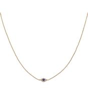 Betty and Biddy Petite Evil Eye Necklace, Gold