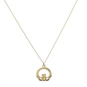 Betty and Biddy The Claddagh Necklace, Gold image