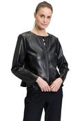 Betty Barclay Faux Leather Jacket, Black image