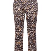 Betty Barclay Animal Print Cropped Trousers, Navy