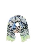 Betty Barclay Geometric Print Lightweight Scarf, Green Multi image
