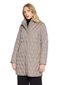 Betty Barclay Quilted Button Up Coat, Taupe image