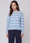 Betty Barclay Stripe with Sequin Detail Jumper, Blue image