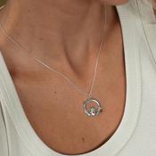 Betty and Biddy Claddagh Necklace, Silver image