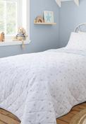 Bianca Home Kids Mini Star &amp; Stripes Cotton Bedspread, Blue image