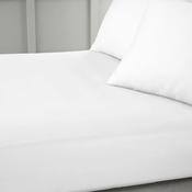 Bianca Home 400TC Sateen Extra Deep Fitted Sheet, White image