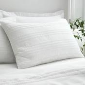 Bianca Home Waffle Cotton Stripe Duvet Cover Set, White