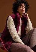Bianca Tabea Faux Fur Gilet, Wine image