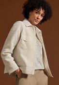 Bianca Karolina Borg Pocket Detail Jacket, Cream image