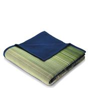 Biederlack Cotton Rich Ombre Stripe 140x180cm Throw, Green