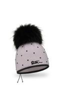 Willi Bile Handmade Embellished Pom Pom Hat, Grey image