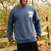 Bleubird Waypoint Crew Neck Sweatshirt, Navy