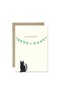 Bold Bunny Irish “Go N-Eiri Go Geal Leat” Greetings Card image