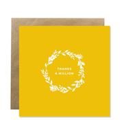 Bold Bunny Thanks a Million Greeting Card