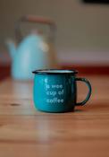 BORN &amp; BRED A Wee Cup of Coffee Mug, Green image