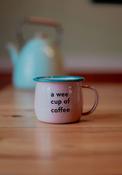 BORN &amp; BRED A Wee Cup of Coffee Mug, Pink image