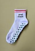 BORN &amp; BRED Womens Grand Stretch Pilates &amp; Yoga Socks, White image