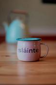 BORN &amp; BRED Sláinte Enamel Mug, Pink image