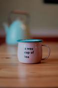 BORN &amp; BRED A Wee Cup of Tea Mug, Pink image