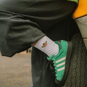 BORN &amp; BRED Womens Embroidered Claddagh Socks, White image